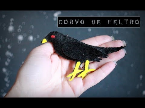 Diy: Corvo de feltro