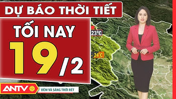 Dự báo thời tiết tối ngày 19/2: Bắc Bộ chuyển rét, nhiệt độ về đêm giảm, miền Trung có mưa | ANTV