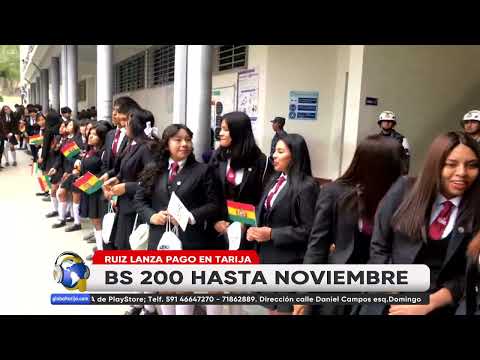 INICIA PAGO DEL BONO JUANCITO PINTO 2025 EN TARIJA