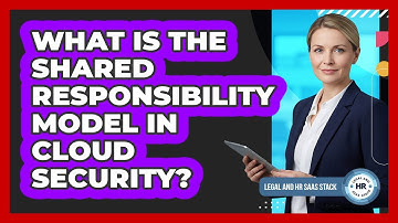 What Is The Shared Responsibility Model In Cloud Security?