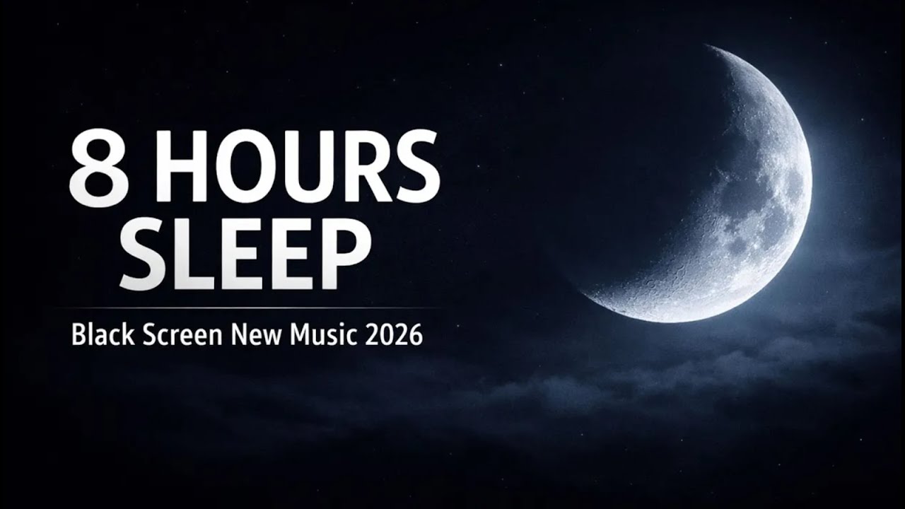 8 Hours Deep Sleep Music • Black Screen • Fall Asleep Fast, Relaxing Sleep Music (No Light)