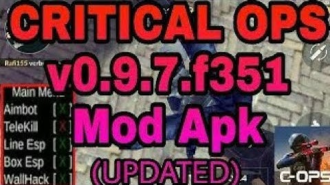 F351 WORKING MOD|| CRITICAL OPS MOD HACKED RADAR HACK, NO SPRAED, ANTIBAN, RAIN BULLET||WITH LINK..
