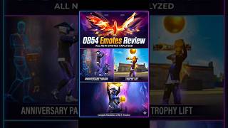 OB54 - Emotes Review Part-2 | Final Shot Rising Phoenix Review - Anniversary Parade Emote