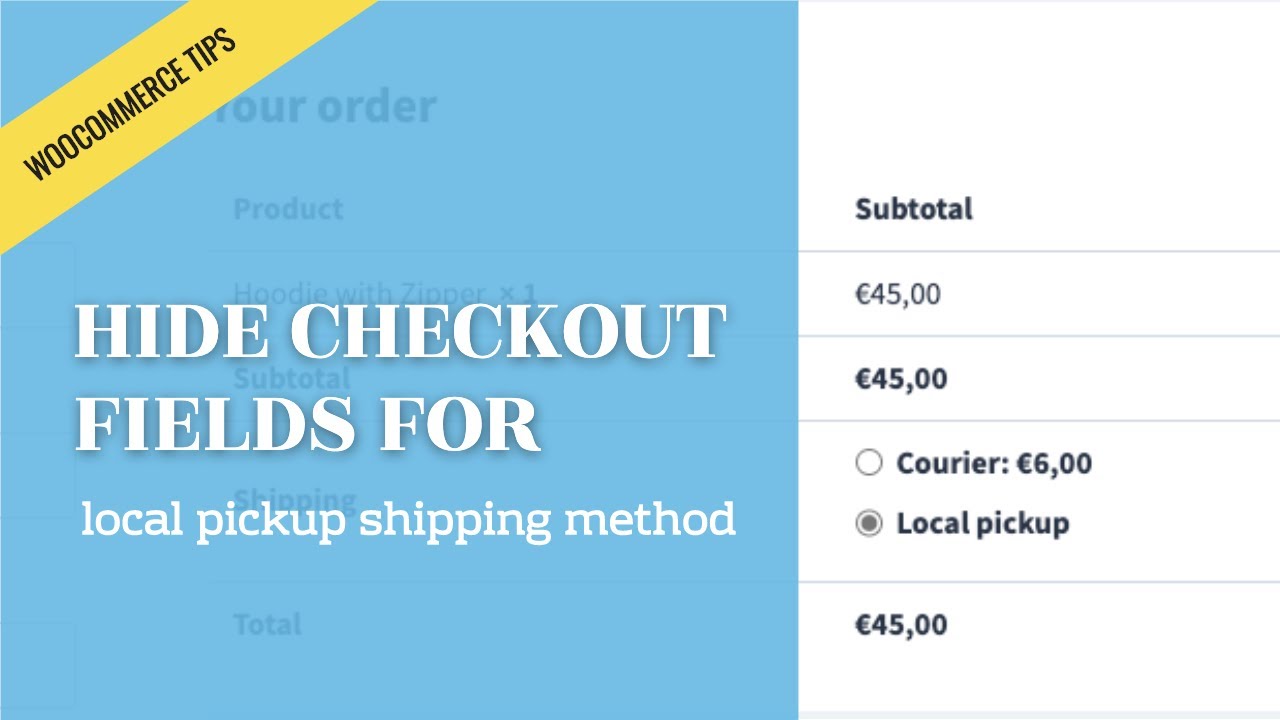 Woocommerce Local Pickup Email