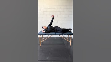 DB Sidelying External Rotation + Eccentric Horizontal Abduction #baseball #physicaltherapy #strength