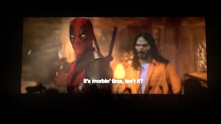 Morbius in Deadpool & Wolverine cameo (audience reaction)