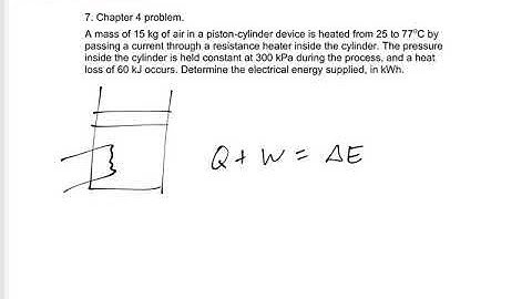 Thermodynamics - Final Exam Review - Chapter 4 problem