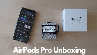 Airpods Pro Unboxing, setup, comparison to AirPods 1 + cases try-on