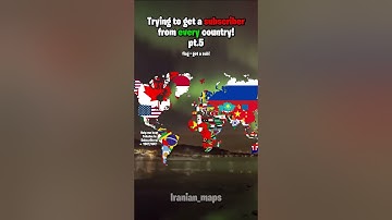 Trying to get a subscriber from every country pt.5 #fypシ゚viral #mapping #map #shorts