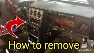 How to remove the dashboard and climate control from the Alfa Romeo 33 1.7 16v 140hp 1990