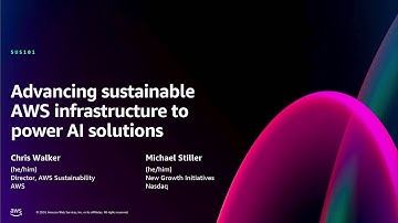 AWS re:Invent 2024 - Advancing sustainable AWS infrastructure to power AI solutions (SUS101)