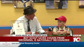 VIDEO: Good News: Local Boy Scout saves cousin from drowning, nationally recognized
