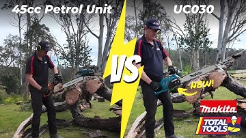 Makita 40V Max XGT Chainsaw vs 45cc Petrol Variant
