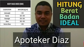 Rumus BERAT BADAN IDEAL pria dan wanita