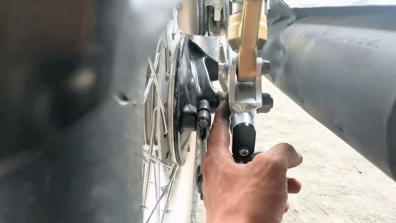 Tampilan Arem Arm /SwingArm R1 Platinum Series (Metal Aluminium) di Motor Megapro GL Tiger jg bs