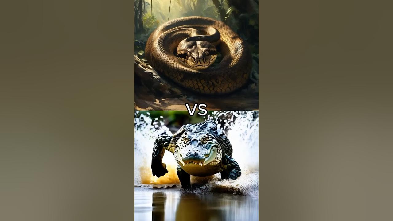 Crocodile vs Python vs (Rhinoceros, Hippopotamus, Elephant, Buffalo ...