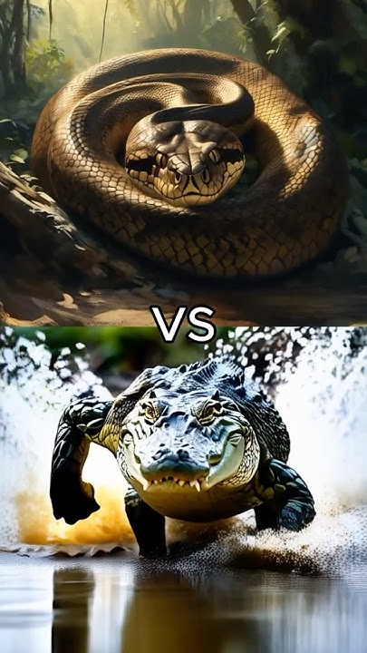 Crocodile vs Python vs (Rhinoceros, Hippopotamus, Elephant, Buffalo ...