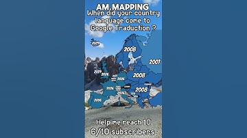 When did your country language come to Google Traduction ? #map #mapping #europe #mapper #mappers