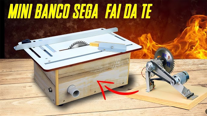 Mini sega circolare per fai da te Aisny 96 watt 24 Volt. VIDEO N.53 