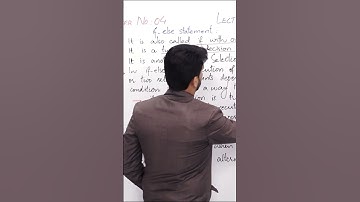 PGC lectures-Inter Part 2-KPK Board-Computer Science-Chapter 4-If Else Structure its Syntax Example