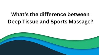 Celebrity What's the difference between a Deep Tissue massage vs a Sports Massage? Profile