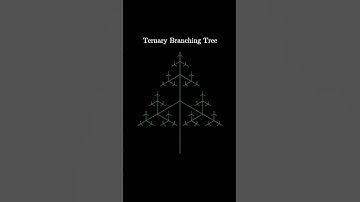 Sierpinski from ternary branching