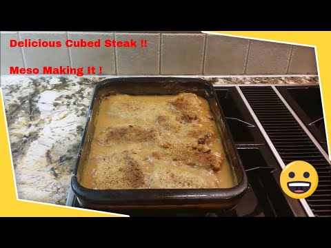 Cubed Steak: Smothered In Gravy Southern Style - YouTube