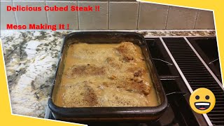 Cube Steak With Homemade Gravy | Cooked in the Oven