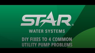 DIY Fixes to 4 Common Utility Pump Problems