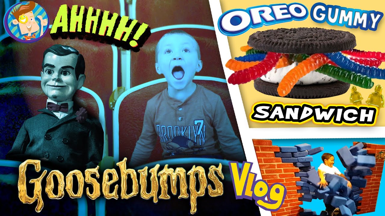 GOOSEBUMPS Movie / World's Largest Gummy Worm OREO Sandwich / Baby Names & More (FUNnel Vision Vlog) - GOOSEBUMPS Movie / World's Largest Gummy Worm OREO Sandwich / Baby Names & More (FUNnel Vision Vlog)
