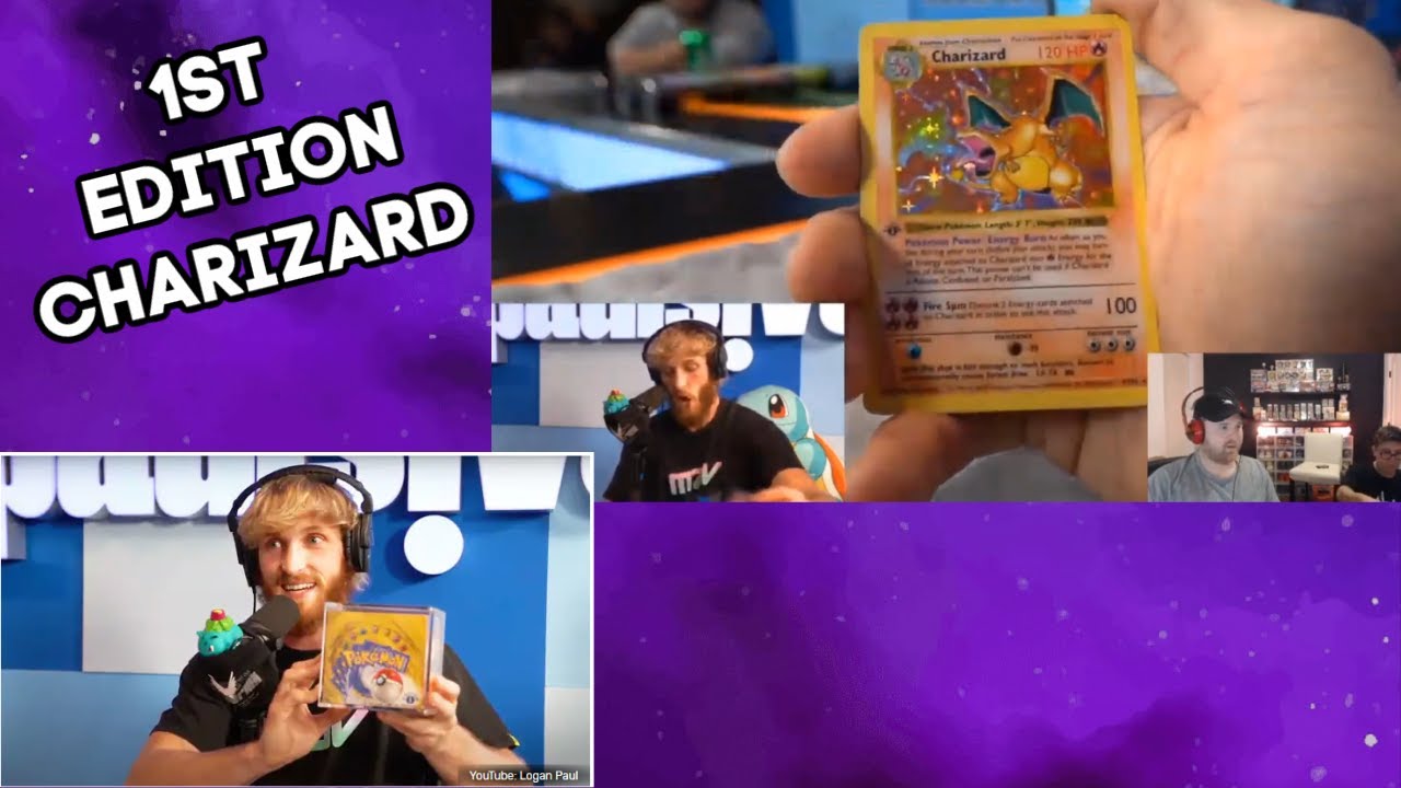 LOGAN PAUL 1st EDITION POKEMON BASE SET OPENING - LIVE ...