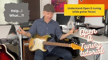 Open D tuning guitar/slide guitar lesson