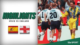 Euro 96 Highlights | Spain 0-0 England (p) | ITV Sport