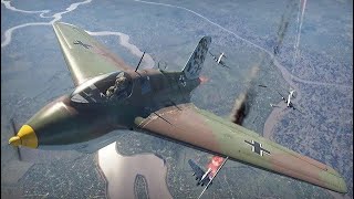 War Thunder Realistic Battle Me163 B3 Rocket Interceptor OP?