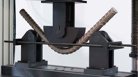 Re-bar bend-rebend test at laboratory