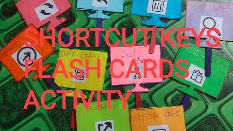 COMPUTER SHORT CUT KEYS | FLASH CARDS ON COMPUTER SHORT CUT KEYS | FLASHCARDS ACTIVITY | GRADE 6