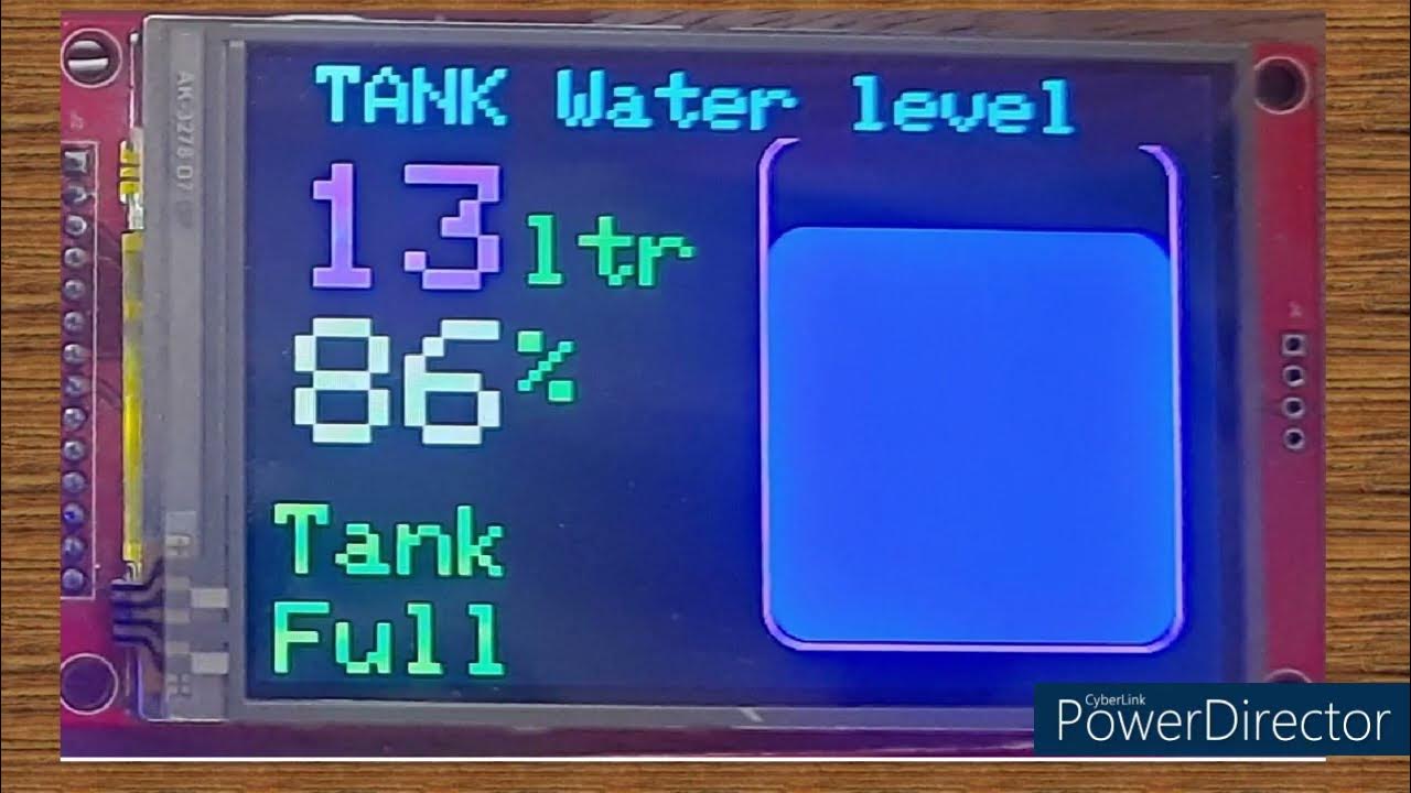 liquid or water level indicator with TFT display using Arduino - YouTube