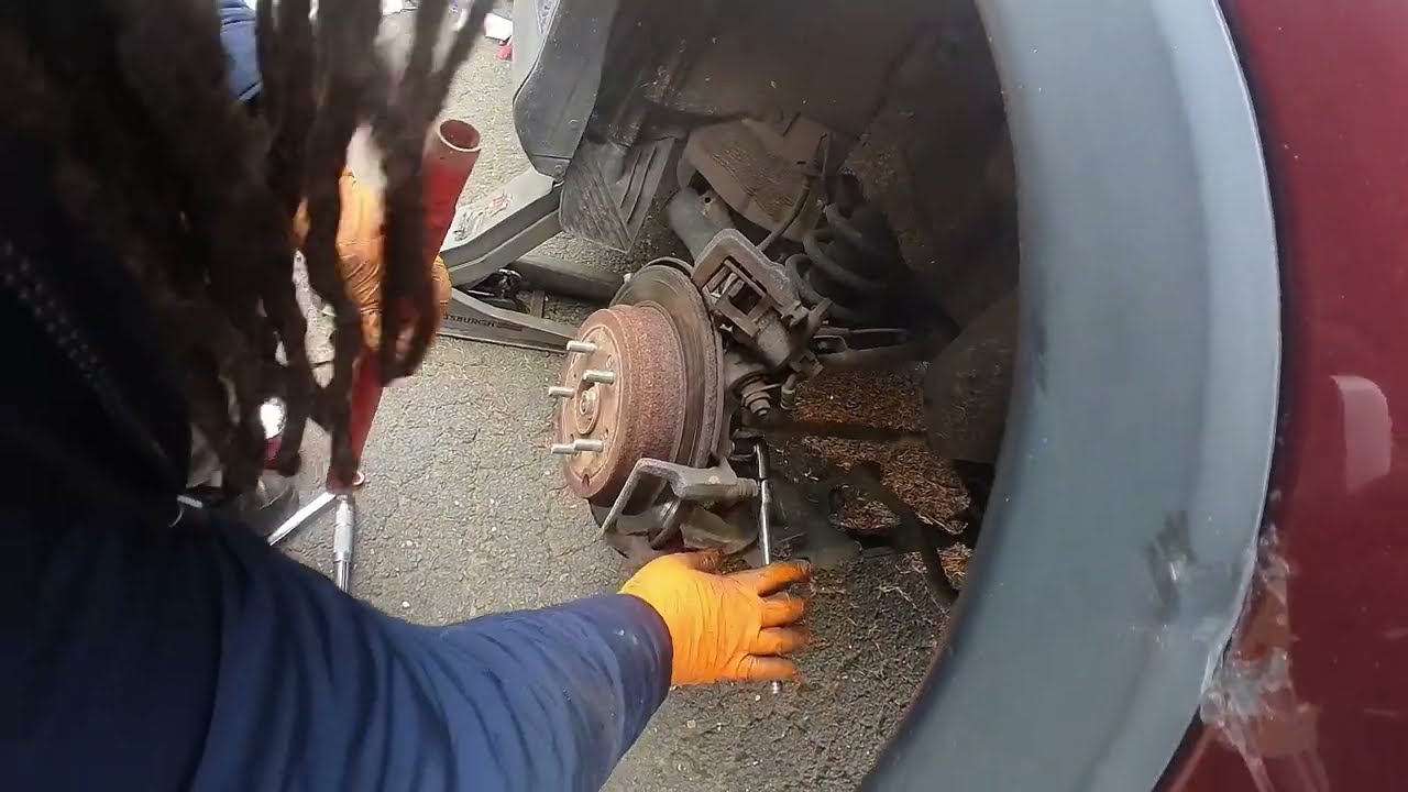 2015 Honda CR-V how to replace rear brake pad and rotor