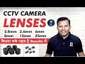 CCTV Camera Lenses | Right Lenses For CCTV System | Selection Guide |  Bharat Jain