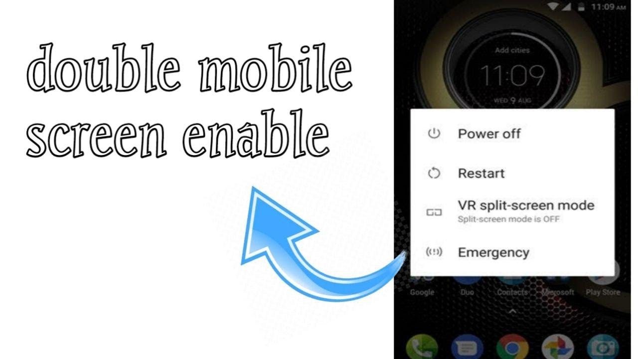 how to vr screen mode enable in || double screen mode || mr.learning way -