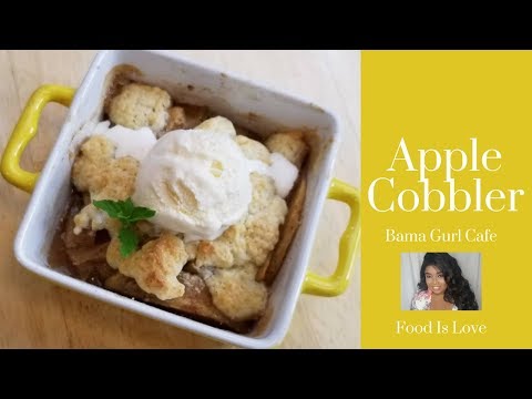 Homemade Apple Cobbler For Two