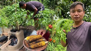 Aaju Khorsani Lai Mato Didai || Rural Life In Village Vlog 🌶️🏡||