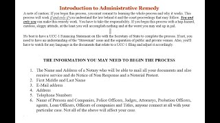 Admin Process. "Perfected LEIN them and collect" - Explained.