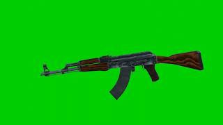 SPINNING AK47 GREENSCREEN