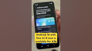 Android 16 with One UI 8 now is available for Samsung Galaxy A36 #samsunggalaxy #android16 #oneui8