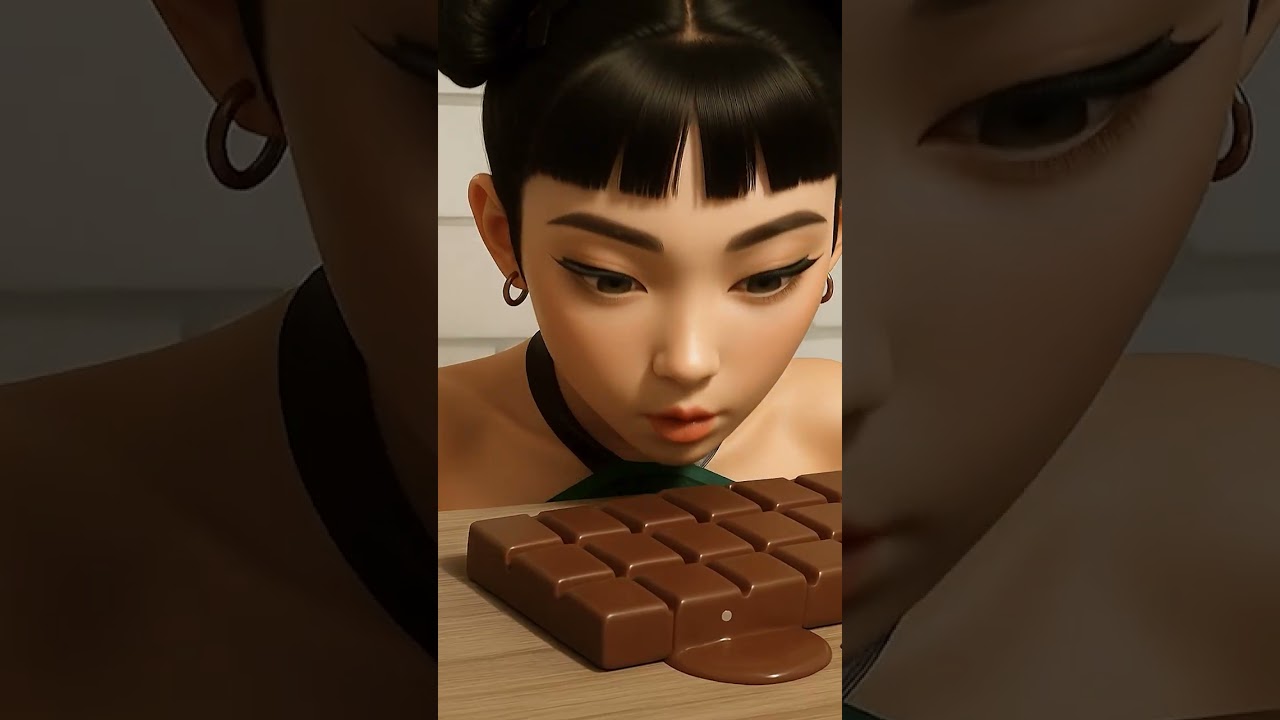 No Makeup Allowed… But Chocolate Lips Are LEGAL 😏🍫💋 