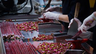 【パパブブレ】巨大な金太郎飴ができるまで！Handmade Candy Making in Japan　Japanese Street Food