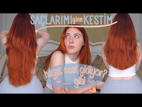 SAÇLARIMI KESTİM !! 💇‍♀️ Biraz da sohbet 💖 Hayat nasıl gidiyor?