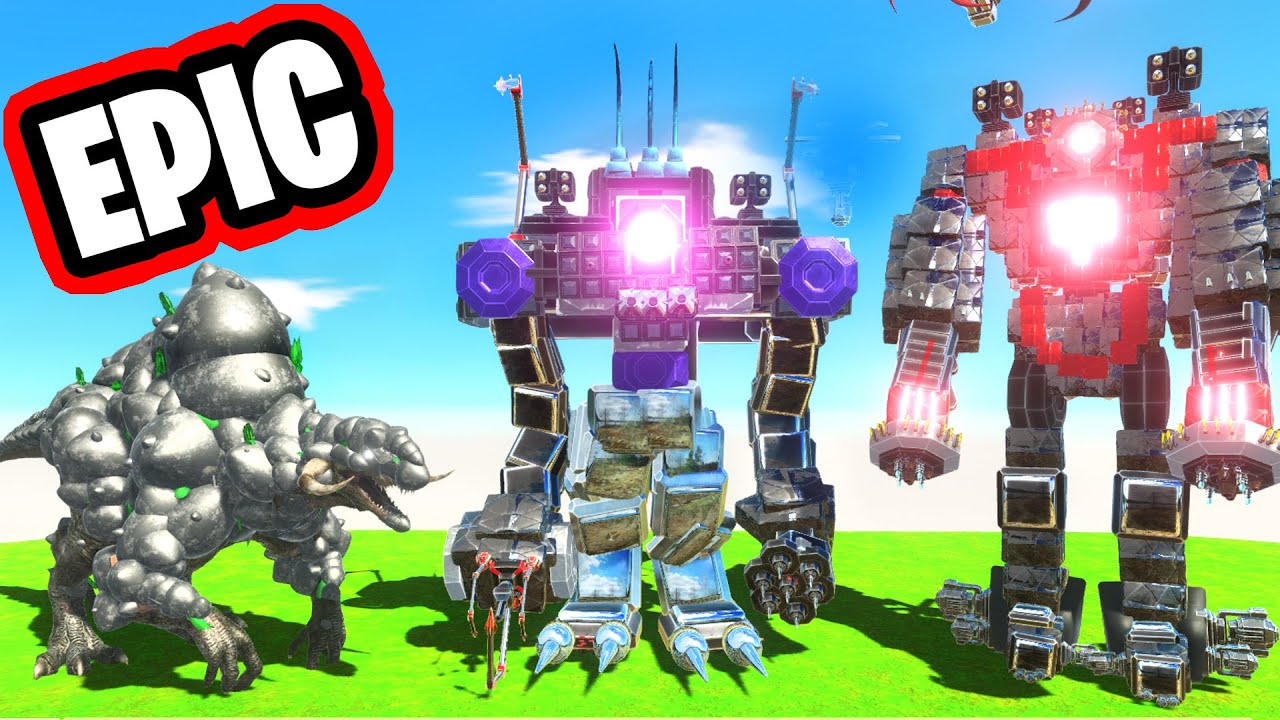 Giant EPIC ROBOT vs POWERFUL Enemy - Animal Revolt Battle Simulator ARBS