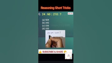 Reasoning Short Tricks| SSC GD Reasoning| Analogy| Reasoning Questions| #ssc #allexam #simpleeasy55m